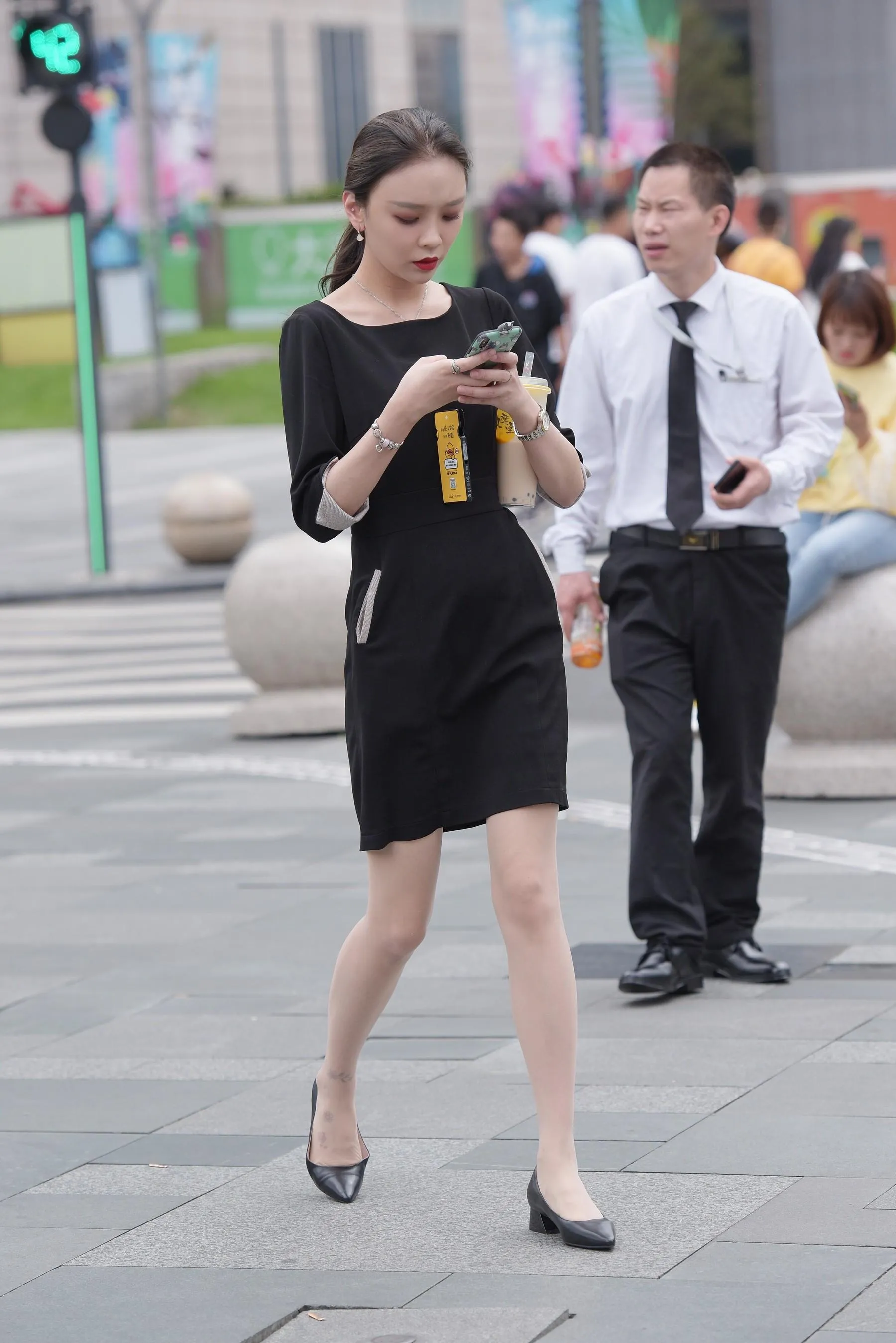 魔镜街拍 NO.163 街拍黑色连衣裙小姐姐 [184P]插图6